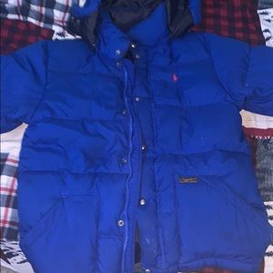 Ralph Lauren blue polo coat